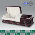 Bois franc grand cercueil LUXES professionnel U.S. Style Pieta funéraires cercueil